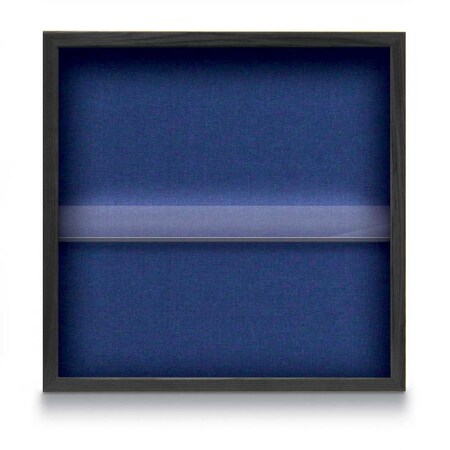 United Visual Products Outdoor Enclosed Combo Board, 48"x36", Satin Frame/Blk Porc & Dk Spruce UVCB4836OD-BLKPORC-DRKSPR